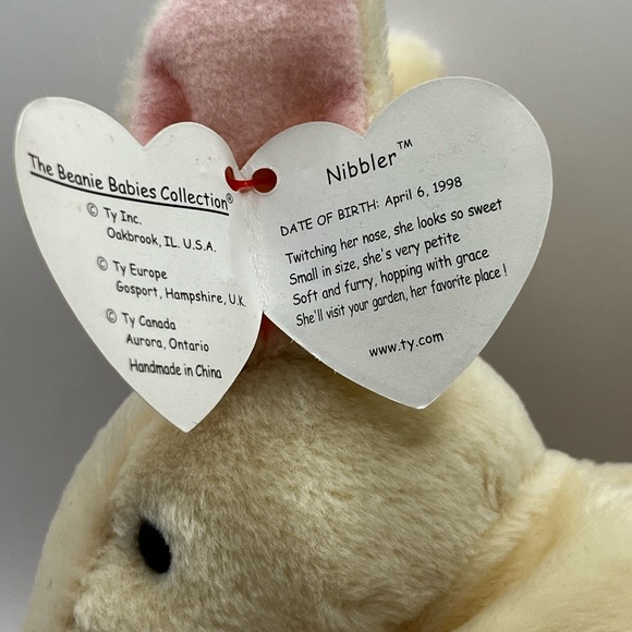 Ty beanie babies Nibbler the Bunny - Picture 2 of 4